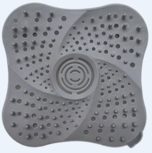 Aqua Earth Silicone Drain Strainer, Hair Filter for Shower Floor, Kitchen Sink Plug, Drain Cover for Kitchen and Bathroom