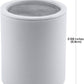 Dimensions of Aqua Earth shower filter replacement cartridge showing height and width in inches