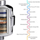 Diagram of Aqua Earth 20-stage shower filter replacement cartridge showing filtration layers including carbon, KDF, and Vitamin C