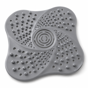 Aqua Earth Silicone Drain Strainer, Hair Filter for Shower Floor, Kitchen Sink Plug, Drain Cover for Kitchen and Bathroom